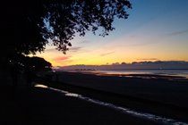 Appley beach at sunset - dog walk all year round here