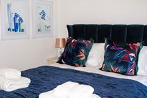 Ground floor bedroom overlooks the garden.