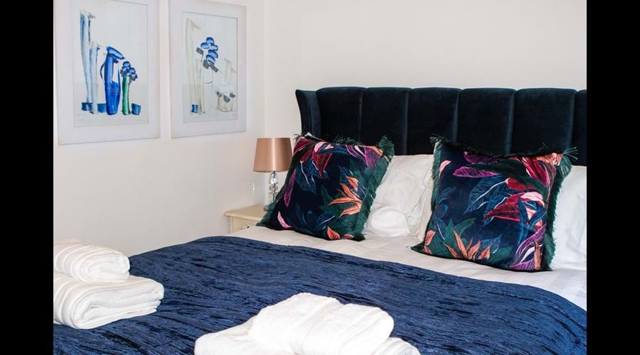 Ground floor bedroom overlooks the garden.