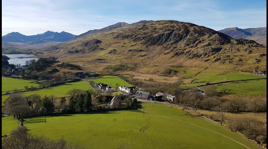 Capel Curig village with Carreg Cottage