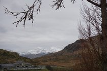 View of Snowdon from garden