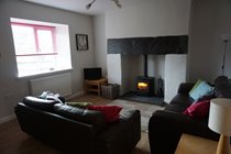 Cosy lounge with view across to Moel Siabod