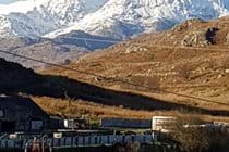 View of Snowdon from garden