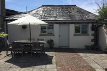 Games room and west facing patio