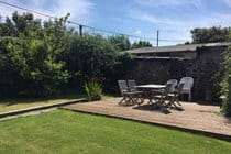 Walled garden and decking