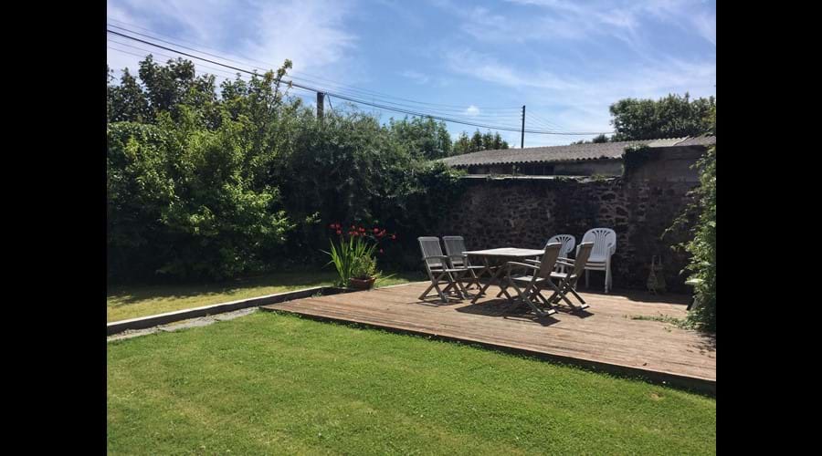 Walled garden and decking