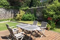 Walled garden and decking area