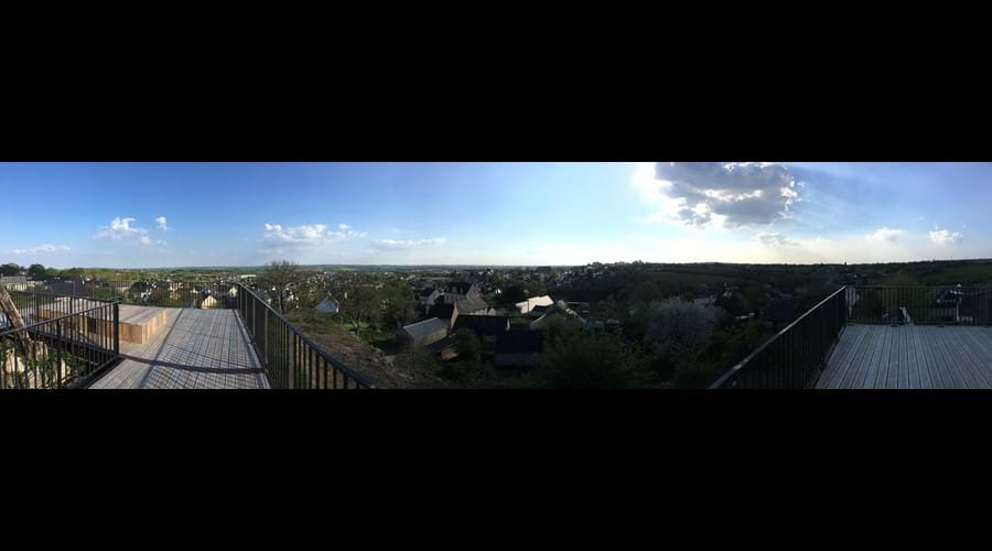 View over Villaines-la Juhel from Don Jon