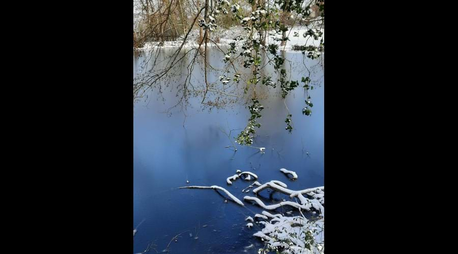 Wintertime on lake