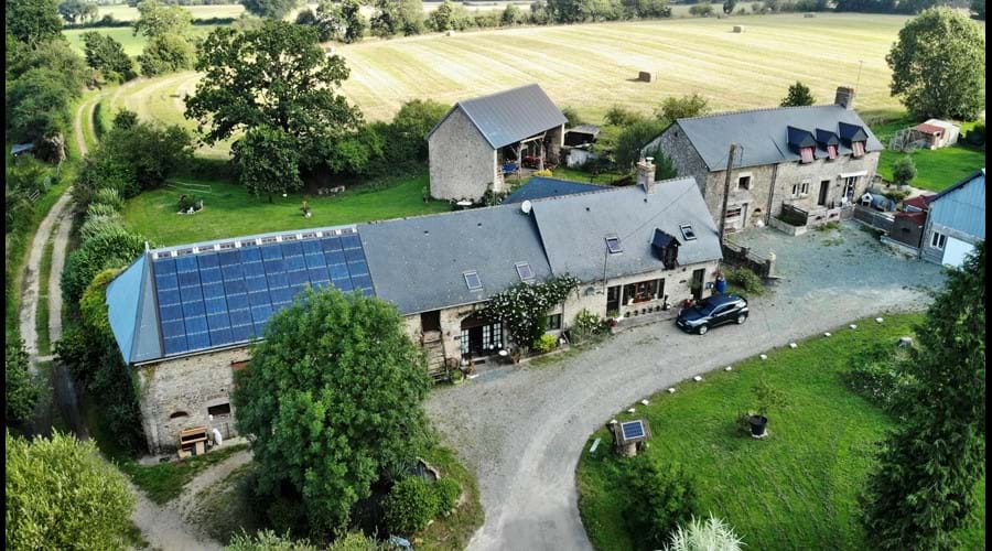 Aerial front view of La Pitardiere