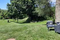 Walkway down to Lake at bottom of picture