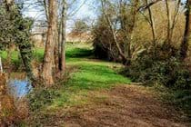 Walkway around lake