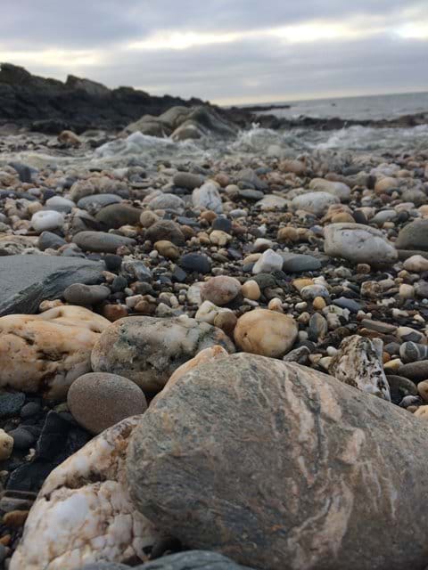 Pebbles on Glen Maye beach