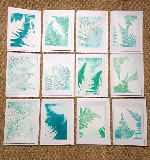 Selection of original hand printed cards £3.50 each