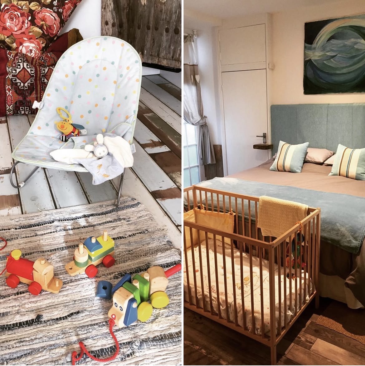 Babies welcome at Chapel Bay Lodge - wooden cot and essentials provided