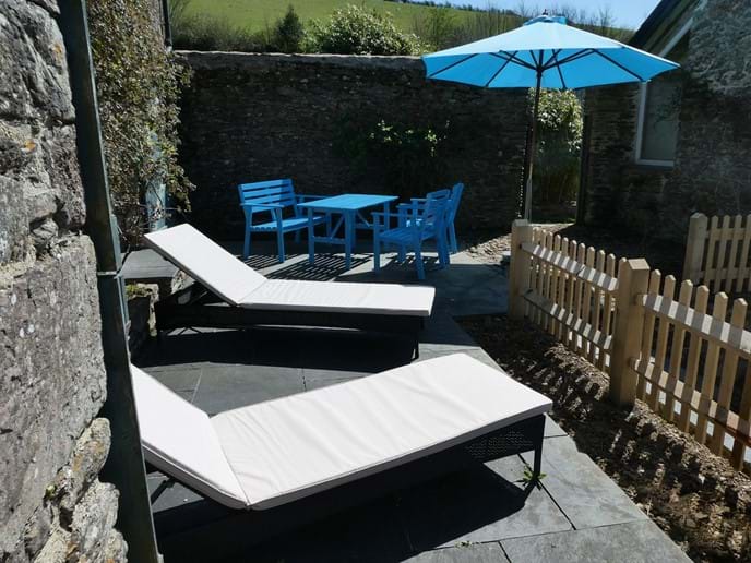 South Facing Sun Terrace for Alfresco Dining and enjoying the sunshine with fantastic views