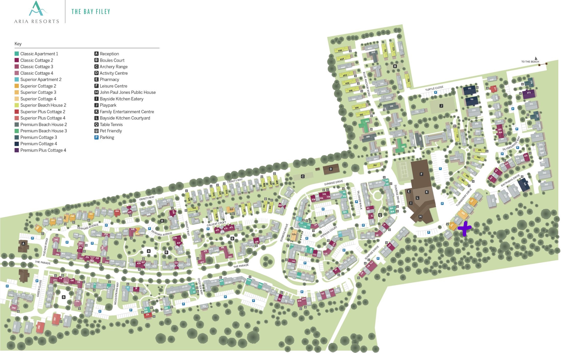 The Bay Filey Map Holiday Cottage - Hotdog Holiday Homes