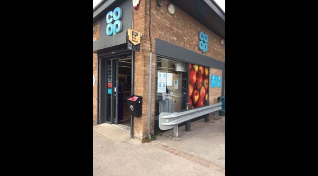 Coop entrance .Open every day from 7am -10pm