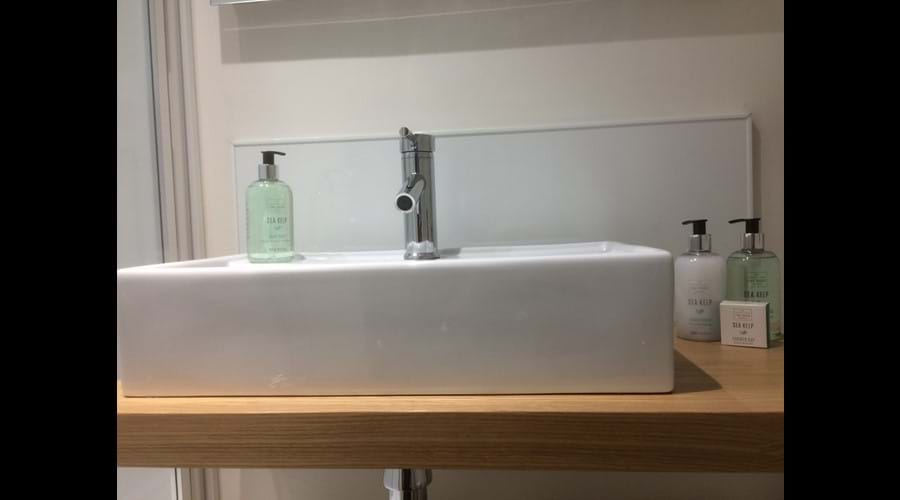 Sea Kelp toiletries provide a touch of luxury in the ensuite shower rooms.
