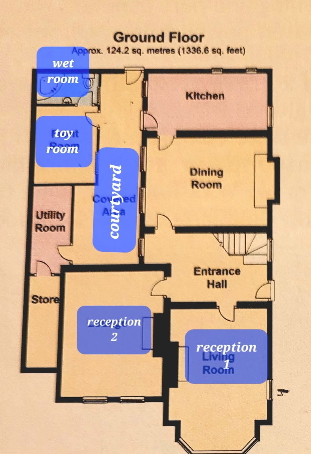 Downstairs floor plan