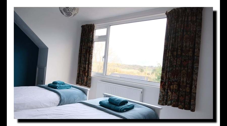 Twin room with view across to Horseshoe Bend