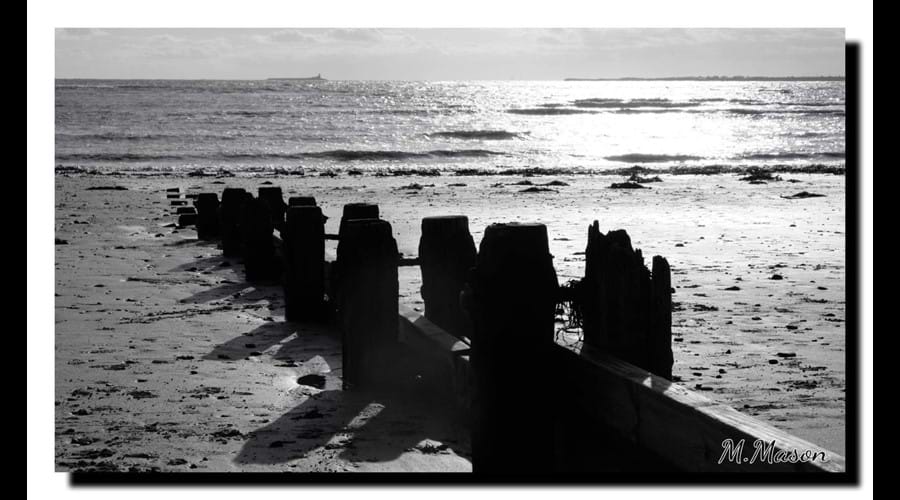 Winter sun on Alnmouth beach