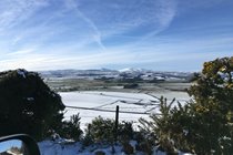 View towards Cheviots in Winter