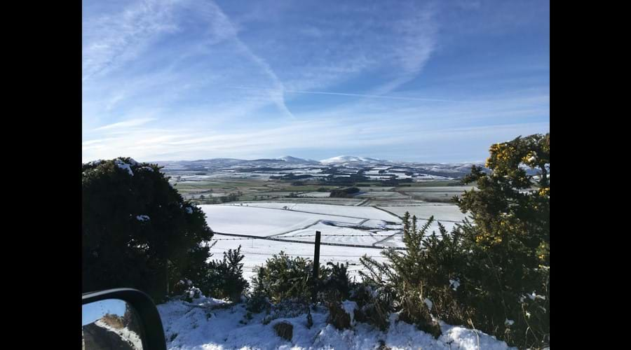 View towards Cheviots in Winter