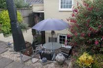 Private and enclosed courtyard garden