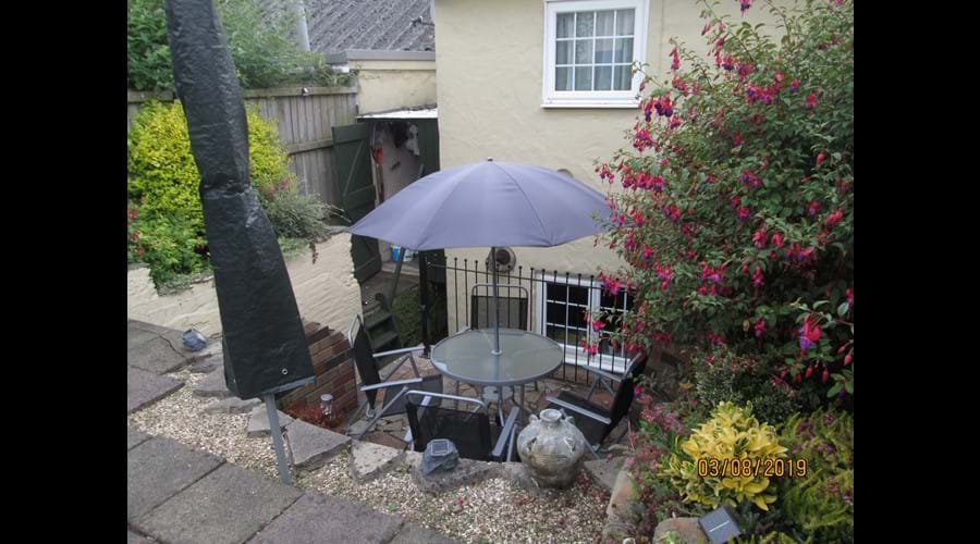 Private and enclosed courtyard garden