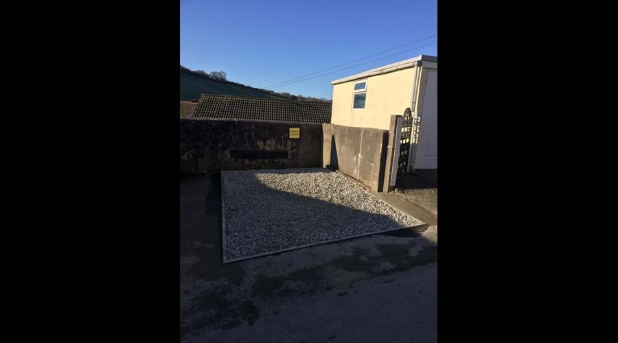 Allocated private parking space