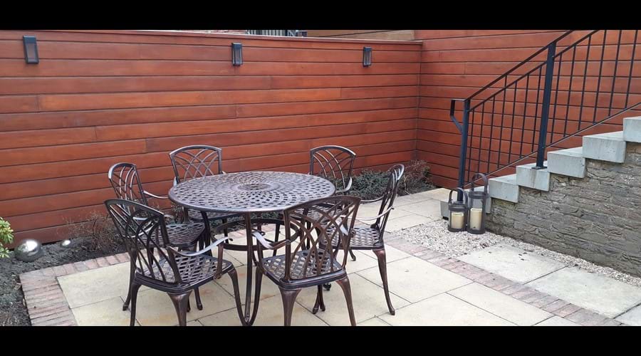 Enclosed area at the rear of East Newk Cottage