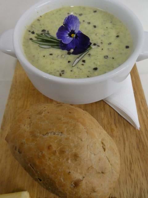 Soup-and-mini-loaf-at-the-george-inn-hubberholme