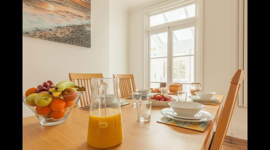 Our dining room is lovely and bright