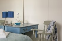 The blue bedroom