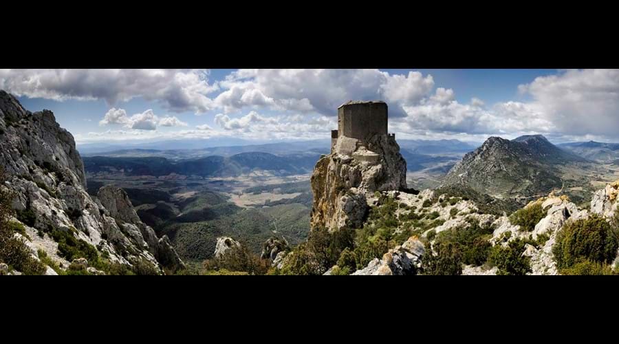 Quéribus castle - one of many Cathar castles to visit nearby