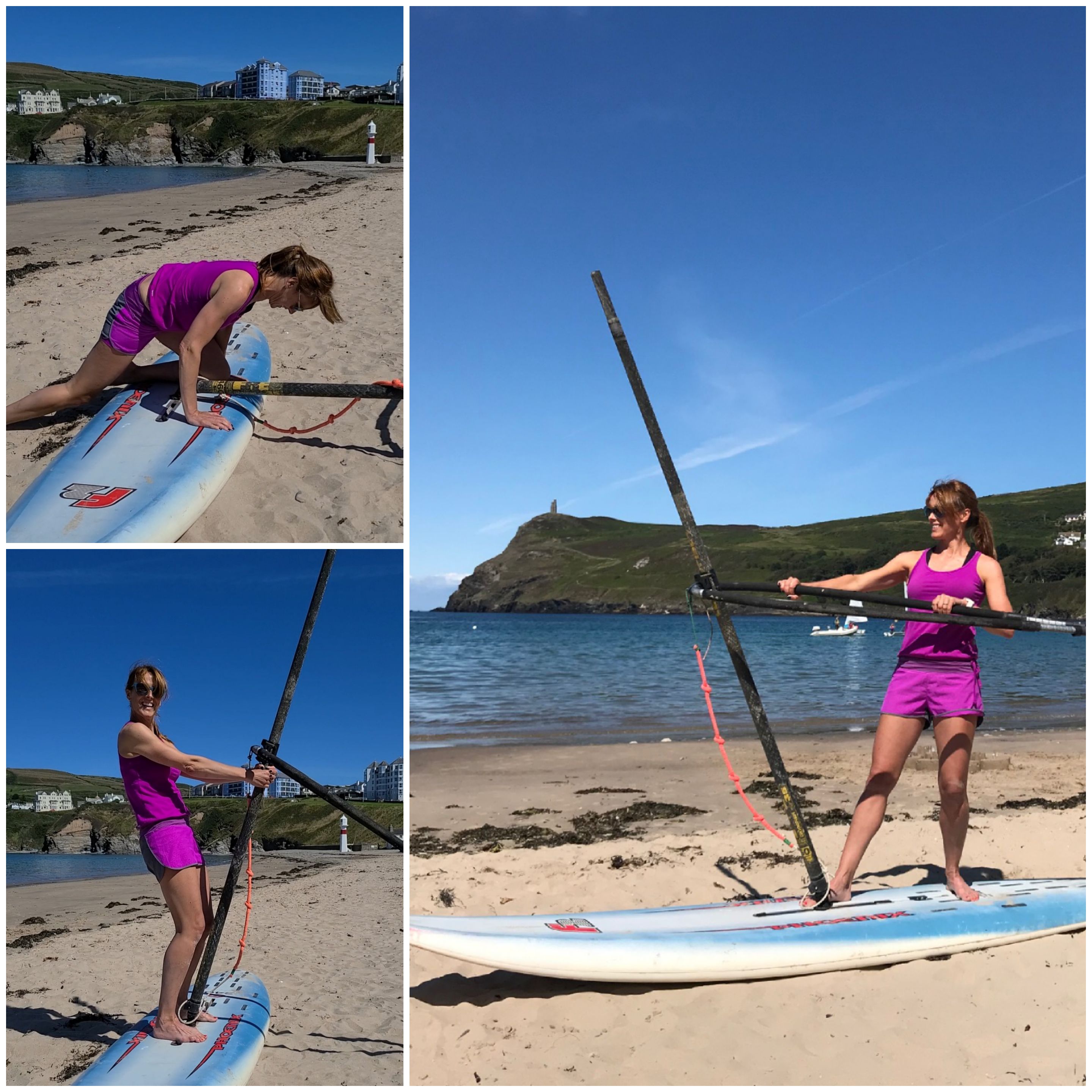 Learning to windsurf in Port Erin