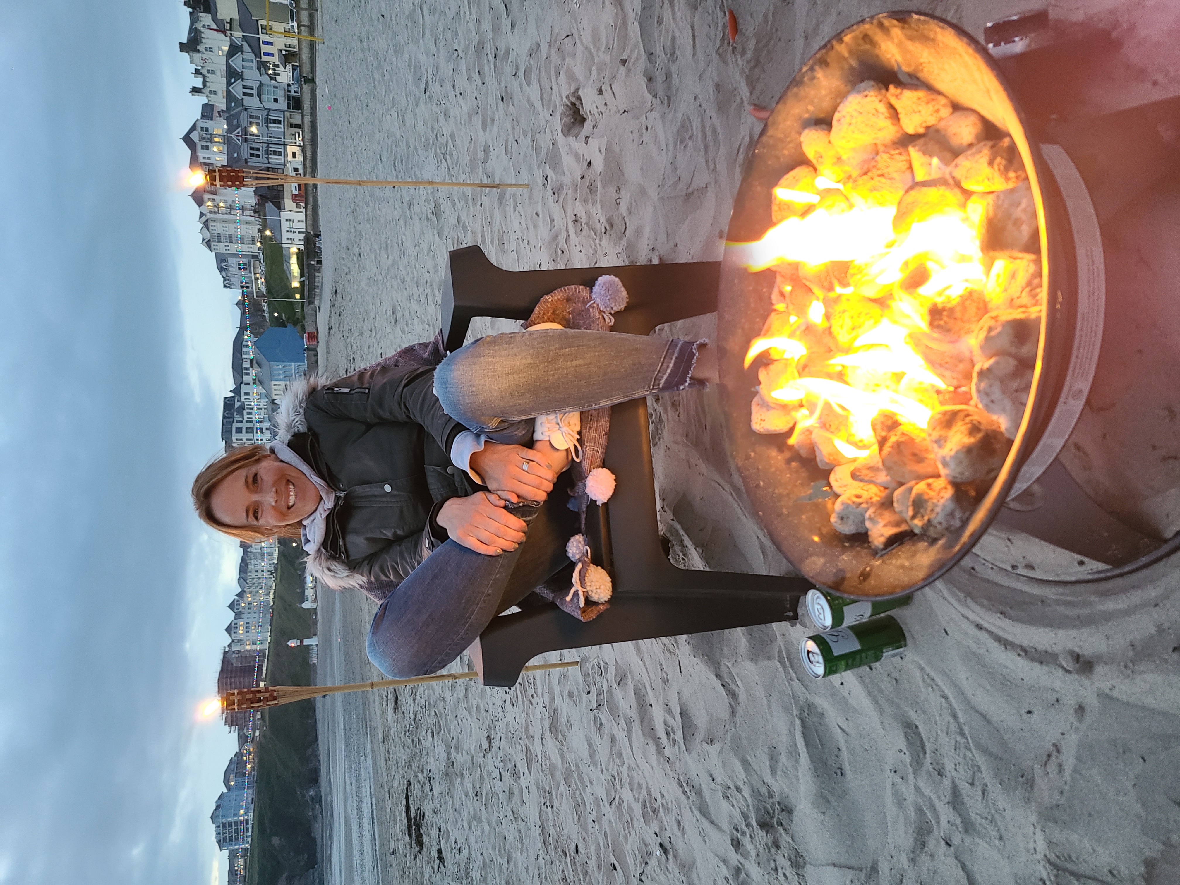 Campfire on Port Erin beach 