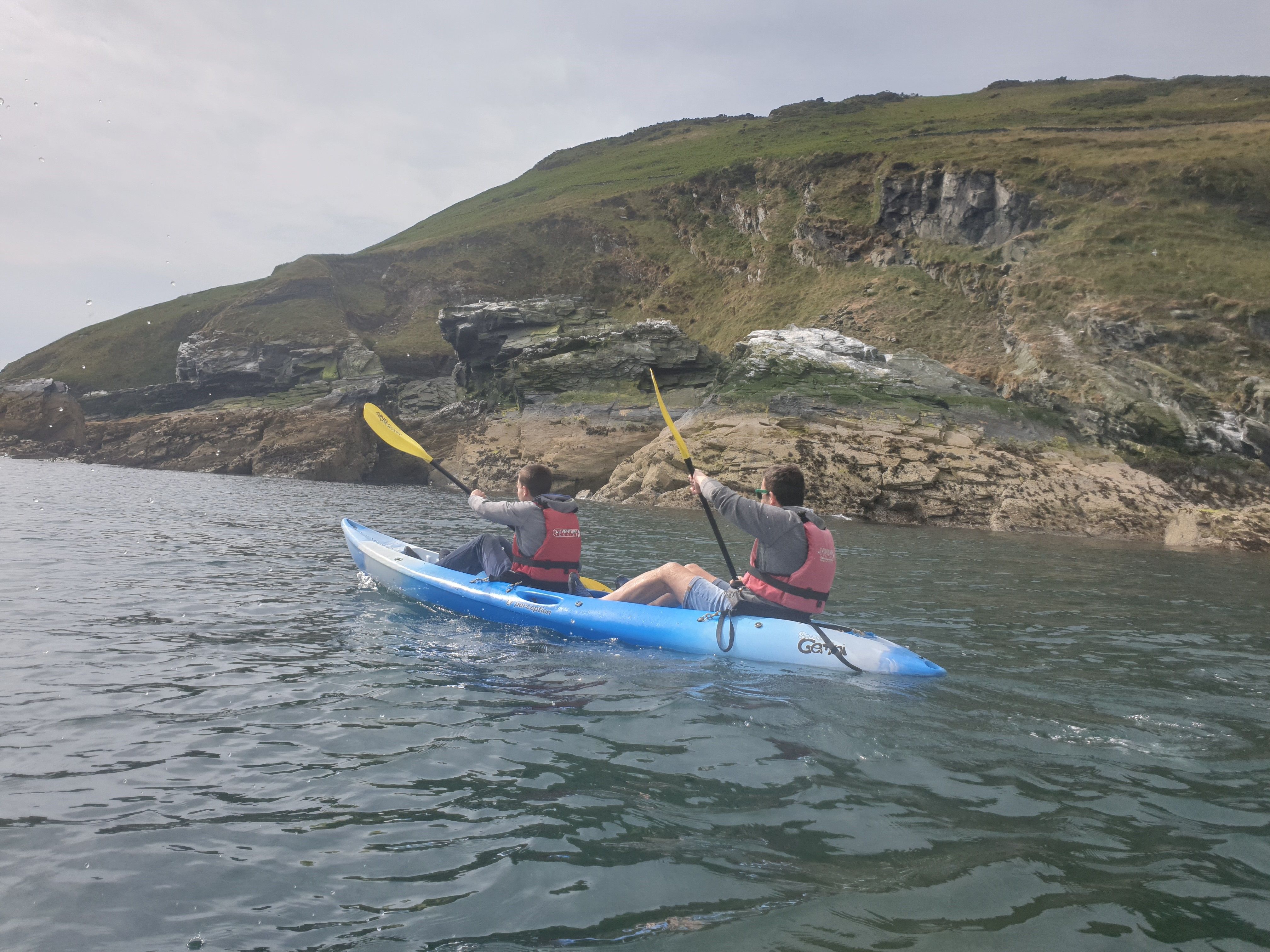Kayaking around the Isle of Man
