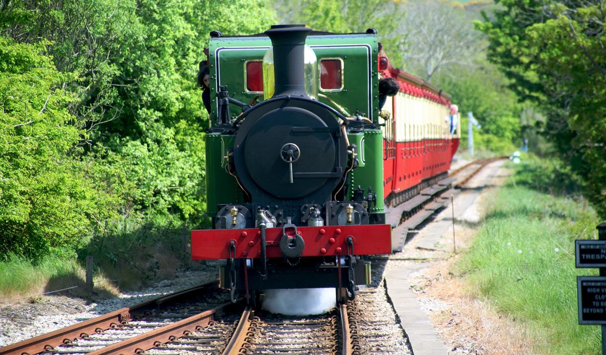 Steam train in the Isle of Man
