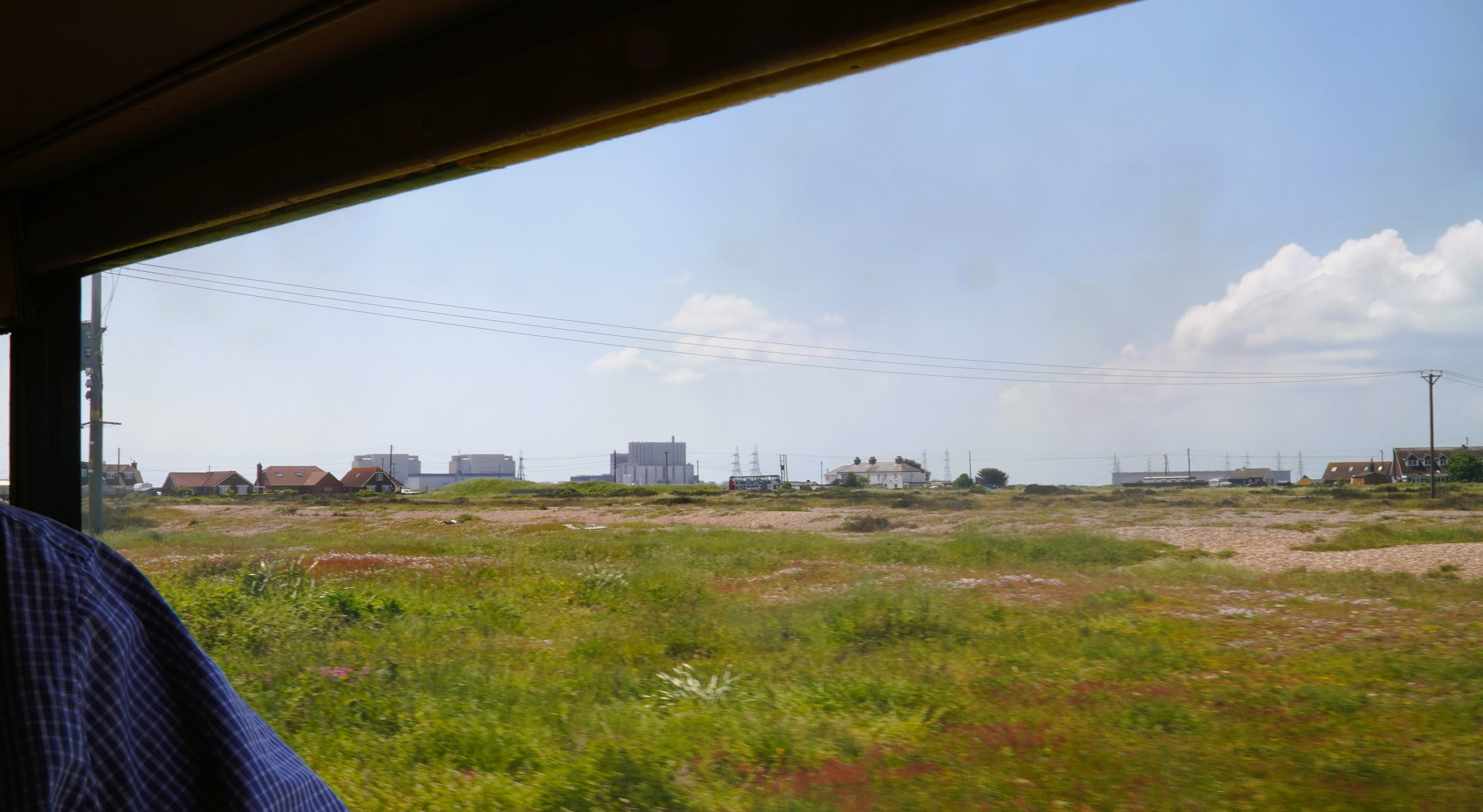 Approaching Dungeness by train