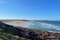 View of Freshwater West from coast path