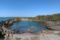 Secret lagoon at West Angle Bay