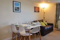 Modern, hygienic dining area