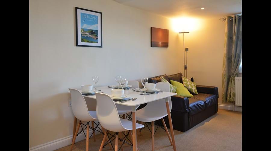 Modern, hygienic dining area