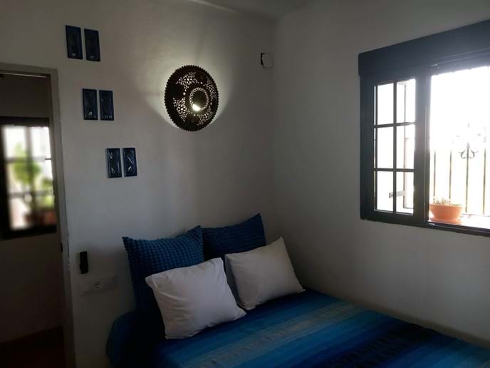 Downstairs Double Bedroom at vacation rental Casa Vista Castillo in Arcos de la Frontear Photo