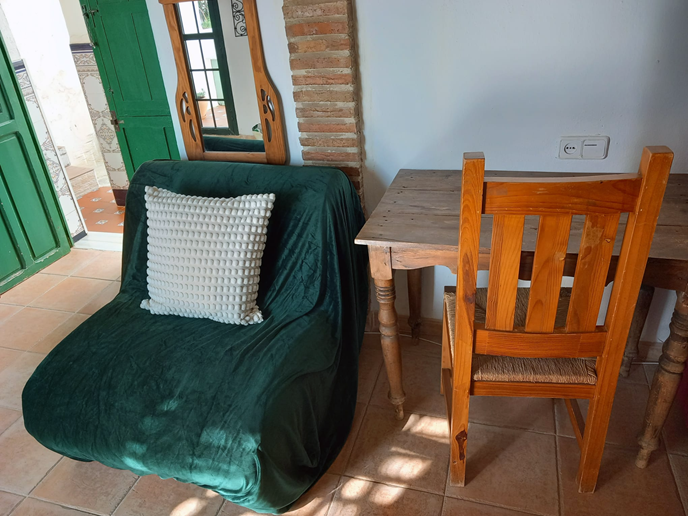 Single Sofa Bed and Work Station at vacation rental Casa Vista Castillo in Arcos de la Frontera Photo