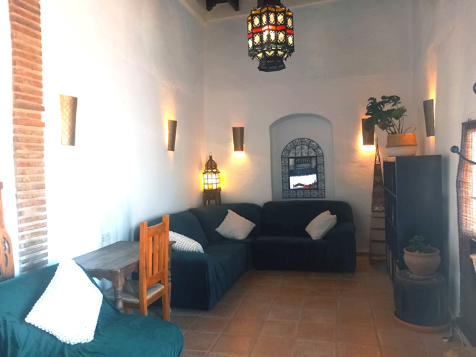 Comfy Sitting Room Area of the Living Room at vacation rental Casa Vista Castillo Photo