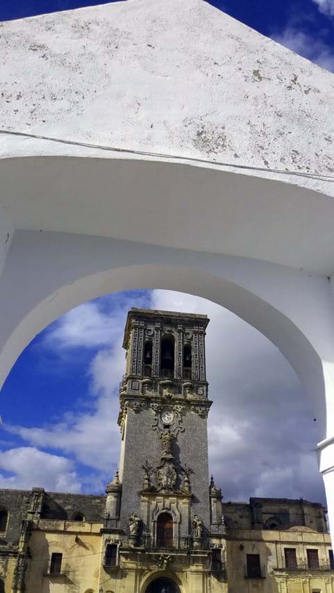 Church of Santa María from El Balcón del Coño in Arcos de la Frontera Photo