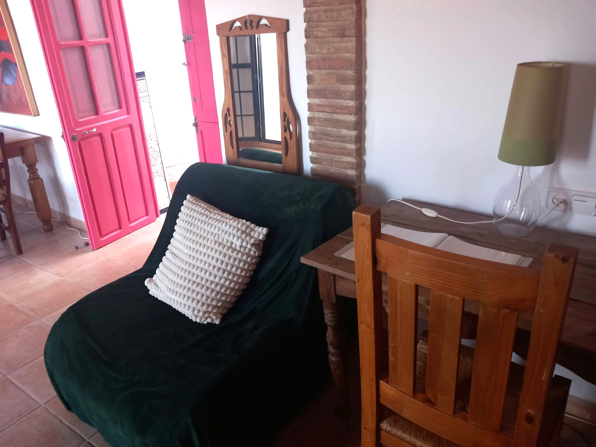 Single Sofa Bed and Work Station at vacation rental Casa Vista Castillo in Arcos de la Frontera